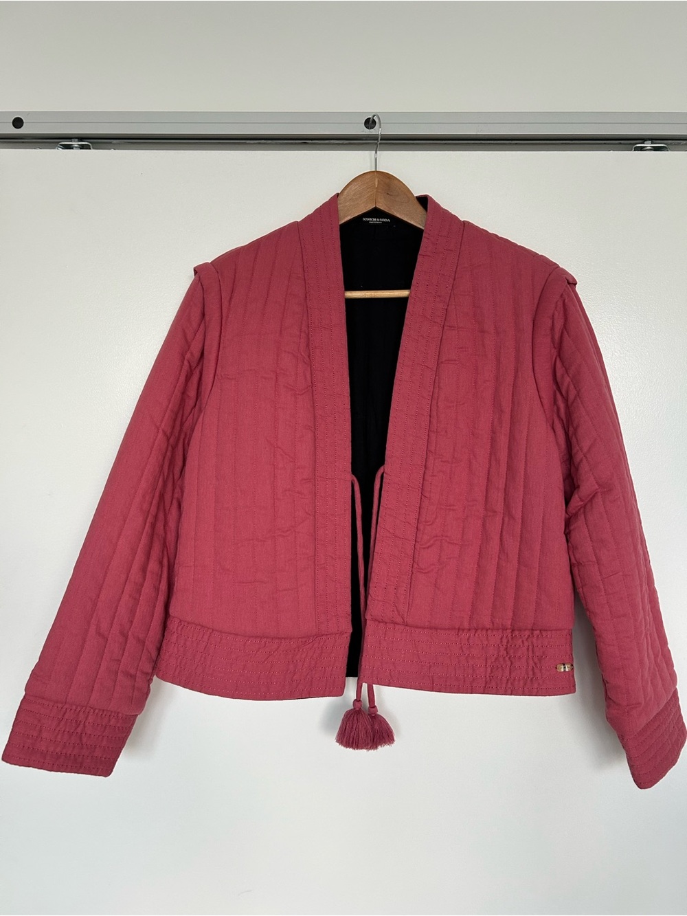 Reversible / Open-Front Jacket in Dusty Rose or Black